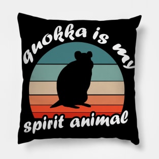 My spirit animal Quokka Retro animal lover Pillow