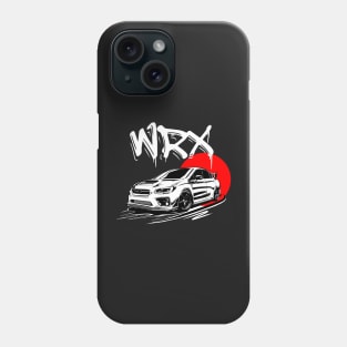 WRX sti illustration vector art Phone Case