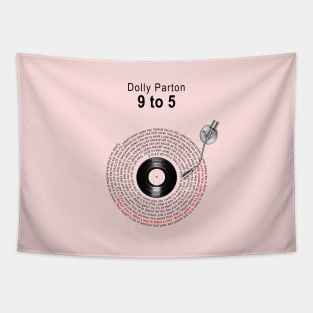 9 TO 5 LYRICS ILUSTRATIONS Tapestry