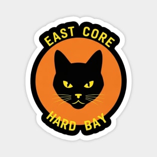 East Core Hard Bay Black Cat Magnet