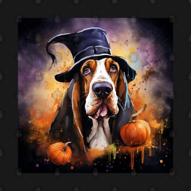 Halloween Basset hound by NatashaCuteShop