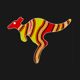 Aboriginal Art Kangaroo T-Shirt