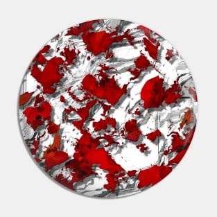 Volatile red fluid. White red, Red spots on white background, digital art. Pin