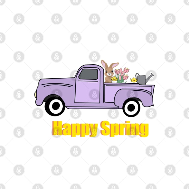 Spring flowers truck by morgananjos