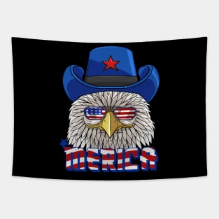 Merica Bald Eagle 4th Of July Tapestry