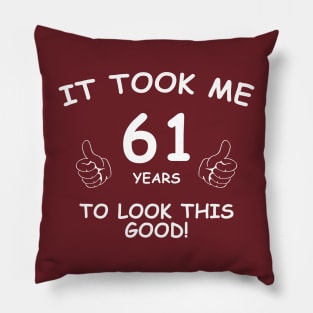 61th birthday Pillow