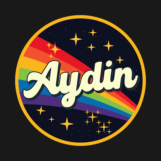 Aydin // Rainbow In Space Vintage Style by LMW Art