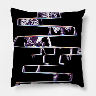 Glitch Skeleton Pillow