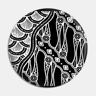 Monochrome Pattern Batik Bali Pin