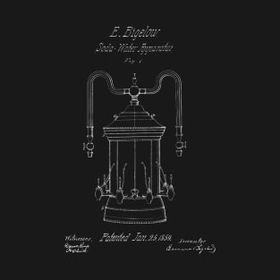 Vintage Soda Water Apparatus Patent Art c1859 T-Shirt