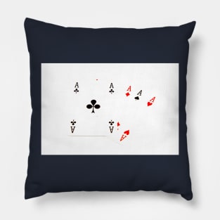 Aces High Four Aces Pillow