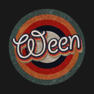 Retro Color Typography Faded Style ween T-Shirt