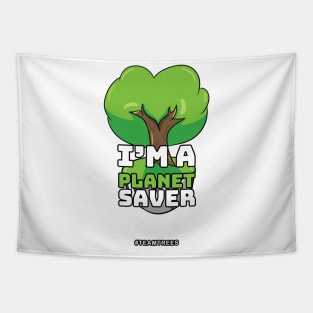 Cute Planet Saver Design #teamtrees Tapestry