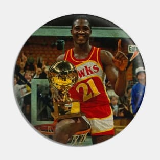 Dominique Wilkins - Winner of Slam Dunk Contest, 1985 Pin