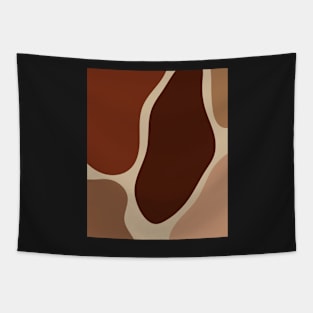 Minimal Modern  Abstract Shapes Warm Tones  Design Tapestry