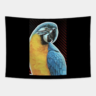 Low Poly Macaw Tapestry