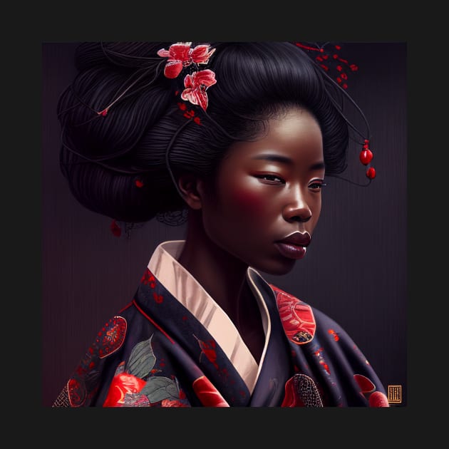 GreyStone Dojo- Afro Geisha 3 by solomonabrams