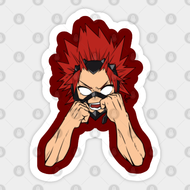 wallpapers My Hero Academia Stickers Kirishima kirishima faces by lucasbrenner