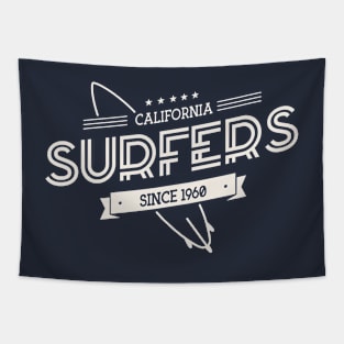 California Surfers Tapestry