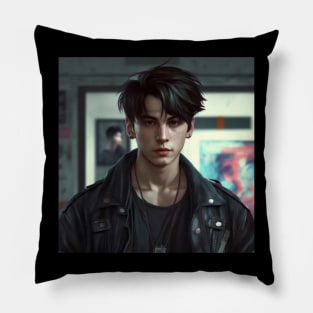 Handsome and cute Guy Pillow