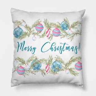 Cruelty Free Christmas Tree  with Glass Ornaments Pillow