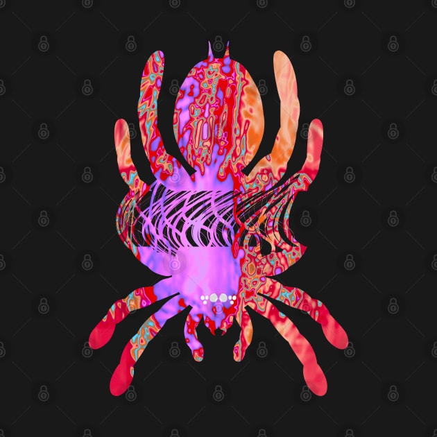 Tarantula Silhouette V84 (Tie Dye) by IgorAndMore