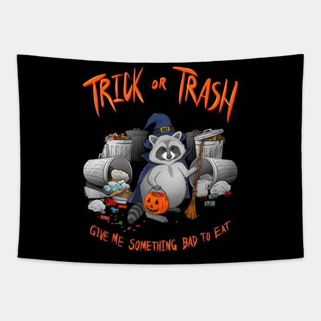 Trick or Trash Tapestry by Justanos