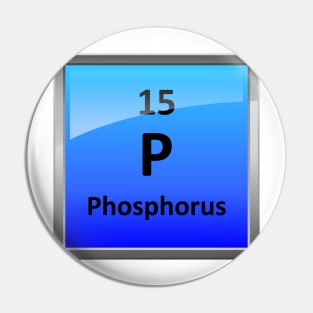 Phosphorus Element Tile - Periodic Table Pin