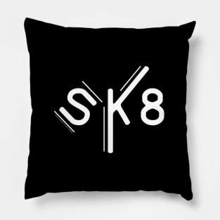 SK8 Vintage Modern Inspired Design Pillow