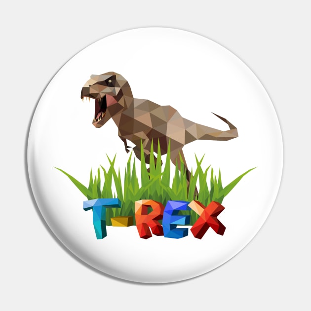 T-Rex cool Jurassic dinosaur Pin by DimDom