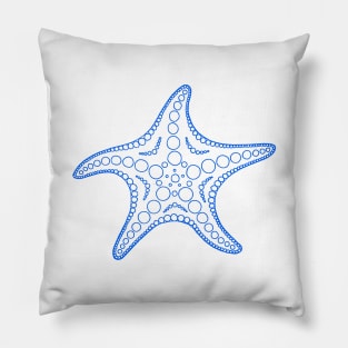 Starfish (indigo/white) Pillow