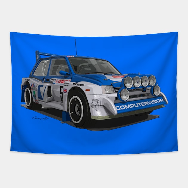 MG METRO 6R4 GROUP B Tapestry by PjesusArt