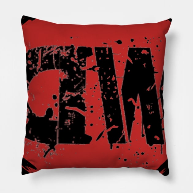 DW Graffiti circle logo Pillow by adorkabledustinwood