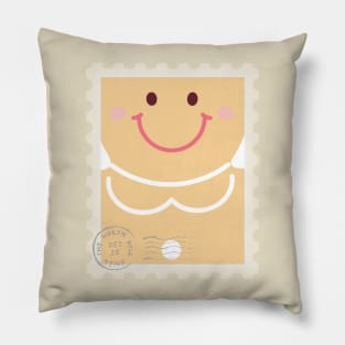 Cute Girl Gingerbread Stamp Pillow