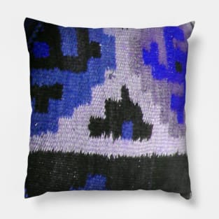 blue rug photo, abstract art, antique rug pattern, minimal art, modern art, carpet texture, For custom orders please DM me. Pillow