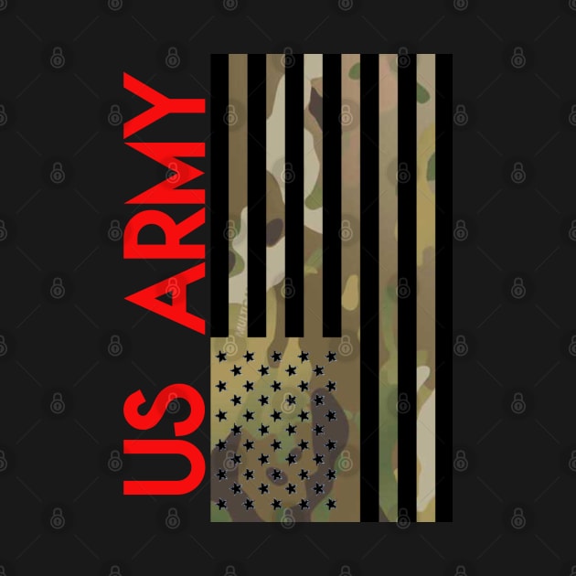 US ARMY CAMOUFLAGE FLAG by Cataraga