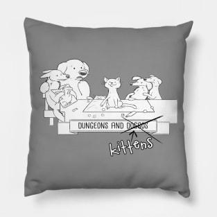 Dungeons and Kittens Pillow