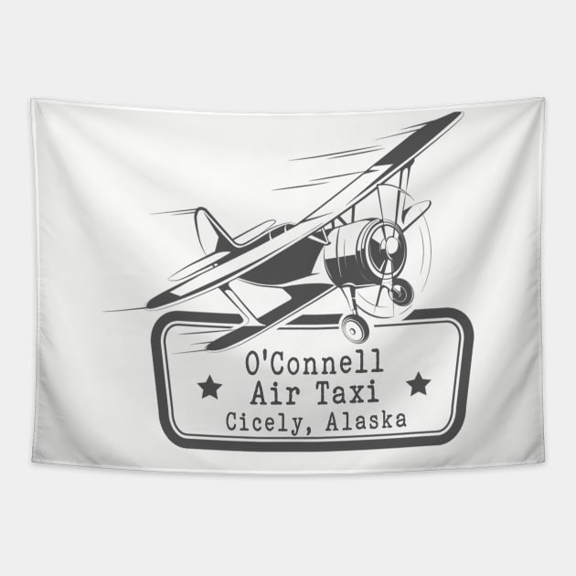 O'Connell Air Taxi Northern Exposure Cicely Alaska Tapestry by SonnyBoyDesigns