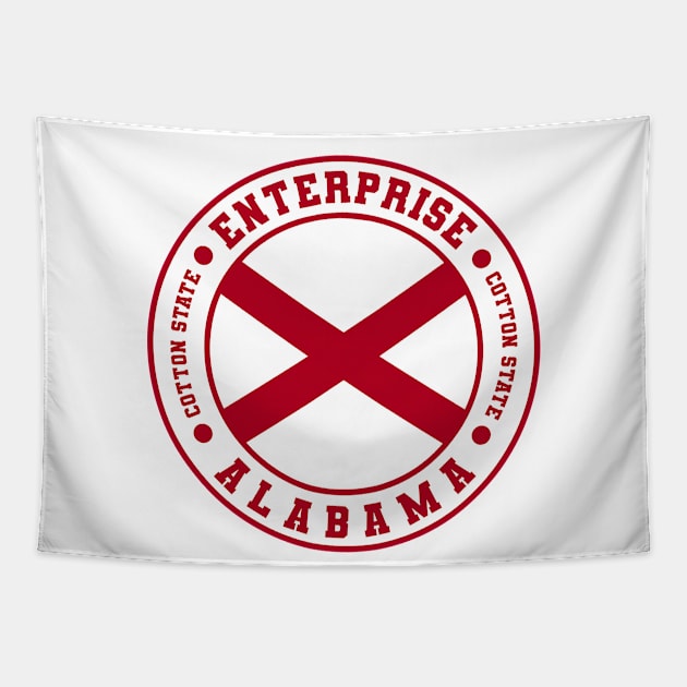 Enterprise Alabama USA Tapestry by urban-wild-prints