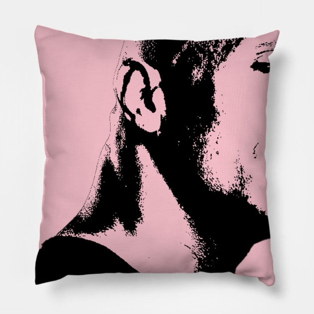 The Rock Dwayne Johnson Portrait Pop Art Pillow by phatvo