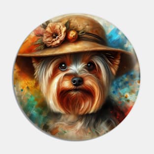 Yorkshire Terrier Art Pin