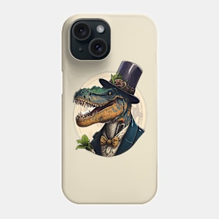 Dinosaur Trex with Top hat Phone Case