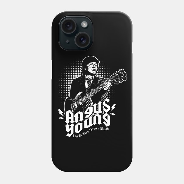 ANGUS YOUNG POP ART Phone Case by AnggiePratama