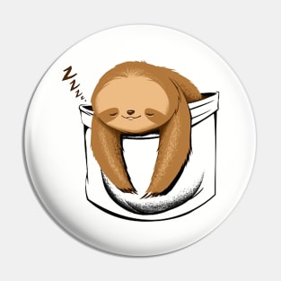 Sloth in a Pocket Pin