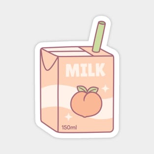 Cute Packet of Peach Milk Magnet