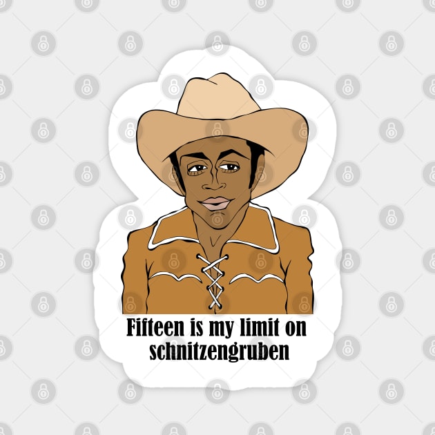 CLEAVON LITTLE BLAZING SADDLES FAN ART!! Magnet by cartoonistguy