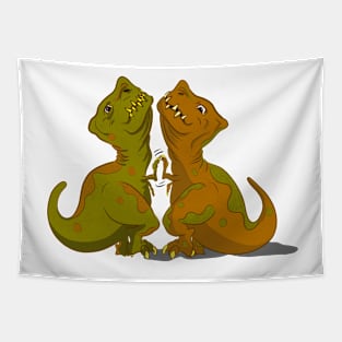 T-Rex High Five Tapestry