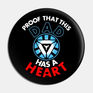 Superhero Dad Best Dad Gift For Father's Day Pin