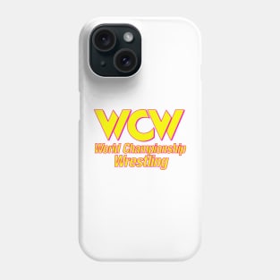 WCW Logo Yellow Phone Case