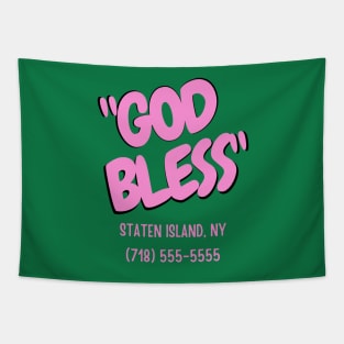 God bless staten island Tapestry